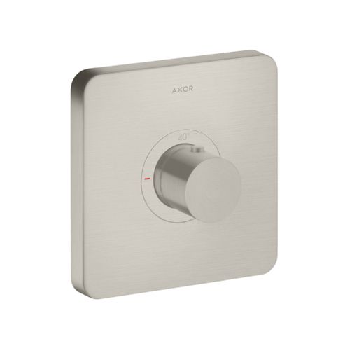 AXOR-HG-AXOR-ShowerSelect-Thermostat-HighFlow-Unterputz-softcube-Edelstahl-Optic-36711800 gallery number 1